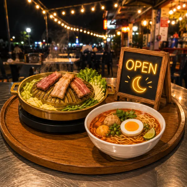โปรโมทร้านอาหารปิดดึก ร้านอาหารเปิดกลางคืน ใกล้ประชาชื่น