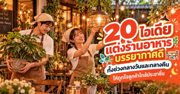 20 ไอเดียแต่งร้านเพื่อโปรโมทร้านอาหารเปิดใหม่ ใกล้ประชาชื่น ให้บรรยากาศน่านั่งทั้งกลางวันและกลางคืน ประชาชื่น.com