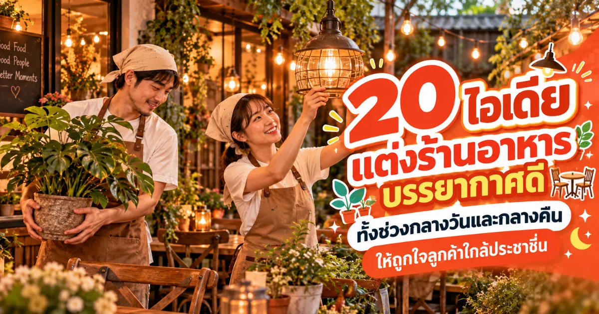 20 ไอเดียแต่งร้านเพื่อโปรโมทร้านอาหารเปิดใหม่ ใกล้ประชาชื่น ให้บรรยากาศน่านั่งทั้งกลางวันและกลางคืน ประชาชื่น.com